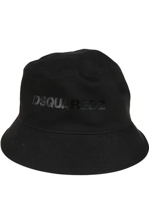 Dsquared2 Accessoires, Heren, Zwart, M, Trendy Bucket Hat voor de zomer