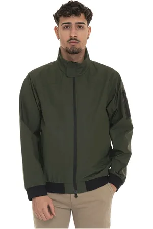 HUGO BOSS Jassen, Heren, Groen, S, Polyester, J-Larzac Bomberjack met Armlogo