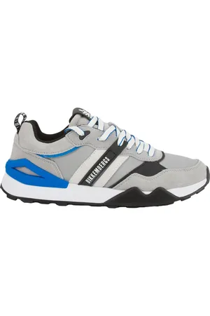Bikkembergs Schoenen, Heren, Grijs, 44 EU, Suède, Grijze Sneakers