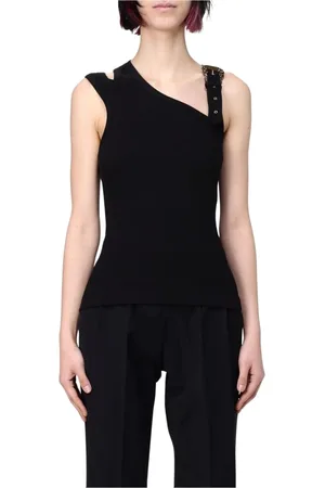 VERSACE Tops, Dames, Zwart, XS, Zwarte modetop voor vrouwen