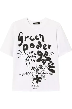 Twin-Set Tops, Dames, Wit, XS, Katoen, Witte T-shirts en Polos Collectie