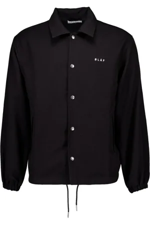 OLAF HUSSEIN Jassen, Heren, Zwart, L, Zwarte Coach Jacket
