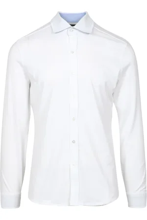 FAY Overhemden, Heren, Wit, 2Xl, Witte Oxford Kraag Overhemd