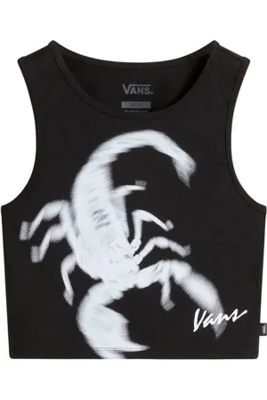 Vans Tops, Dames, Zwart, S, Katoen, Venom Fitted Crop Tank Top