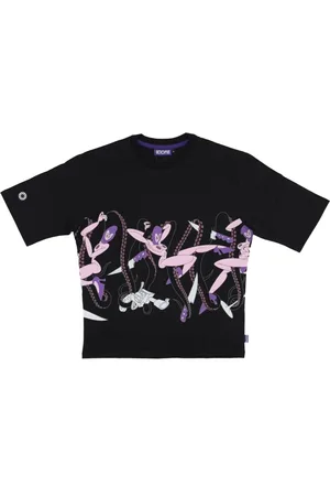 Octopus Tops, Heren, Zwart, XL, Katoen, Zwarte Love Tee met Logo