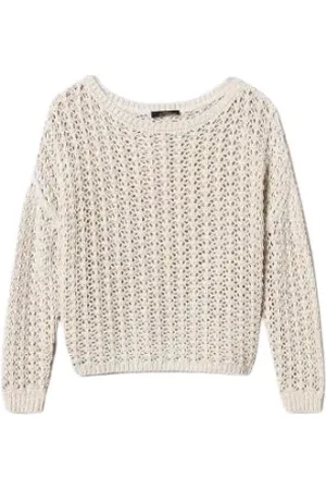 Twin-Set Truien, Dames, , XS, Katoen, Geperforeerde gebreide tuniek top