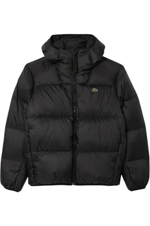 Lacoste Jassen, Heren, Zwart, L, Polyester, Stijlvolle Donsjas voor de Winter
