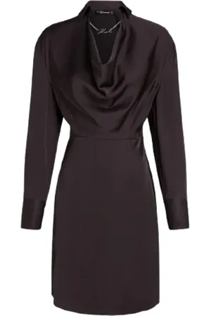 Karl Lagerfeld Kleedjes, Dames, Zwart, L, Jurk H24
