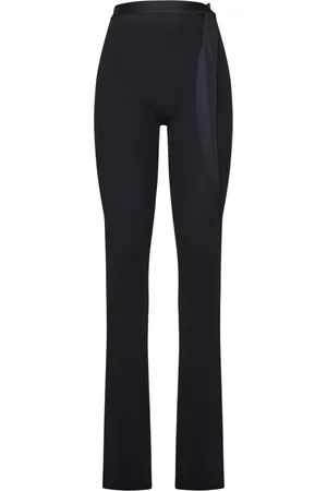 OTTOLINGER Broeken, Dames, Zwart, S, Katoen, Zwarte hoge taille slim fit broek