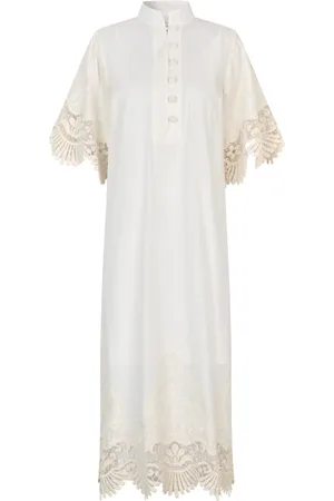 Dea Kudibal Kleedjes, Dames, Wit, S, Witte Room Jurk met Stijl Silledea