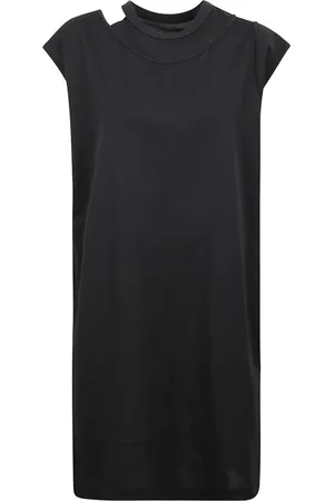 Y-3 Kleedjes, Dames, Zwart, S, Korte Lyocell Jurk