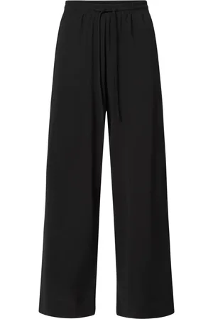 Max Mara Broeken, Dames, Zwart, M, Zwarte Vigile Cropped Broek