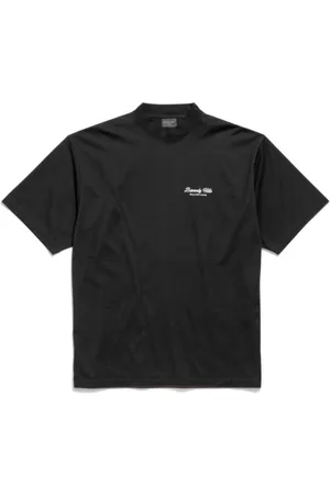 Balenciaga Tops, Heren, Zwart, L, Katoen, Vintage Jersey Unisex Crewneck T-Shirt