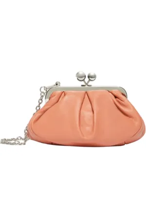 Max Mara Tassen, Dames, Roze, ONE Size, Leer, Roze Pasticcino tas kleine clutch