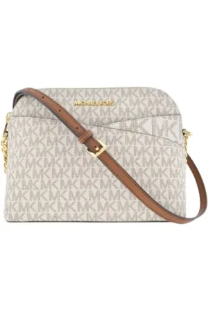 Michael Kors Tassen, Dames, Wit, ONE Size, Dome Jet Set Vanilla Crossbody Tas