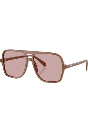 Emporio Armani Accessoires, unisex, Bruin, 57 MM, Stijlvolle zonnebril 4252U model