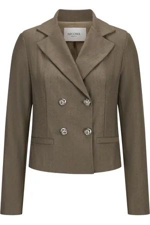 Nicowa Jassen, Dames, Groen, XL, Double-Breasted Blazer Carlowia