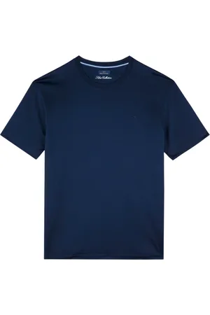 Paul & Shark Tops, Heren, Blauw, 2Xl, Katoen, Haai Geborduurd Katoen Jersey T-shirt