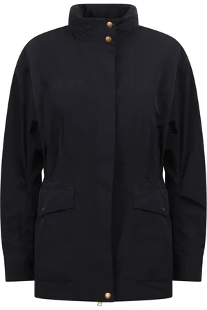 Moncler Jassen, Dames, Zwart, M, Polyester, Nades Parka met Micro-Net Voering