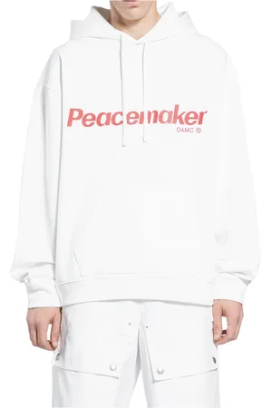 OAMC Sweatshirts & Hoodies, Heren, Wit, M, Katoen, Peacemaker Flower Hoodie