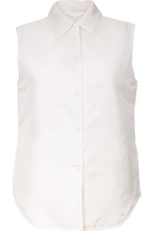Aspesi Blouses & Shirts, Dames, Wit, S, Nylon, Lichtgewicht Nylon Dot Gilet
