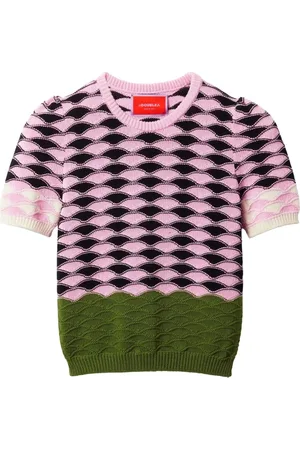 La DoubleJ Truien, Dames, Veelkleurig, L, Gestreepte Jersey Jurk