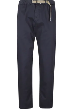 White Sand Broeken, Heren, Blauw, S, Katoen, Blauwe katoenen broek met zakken
