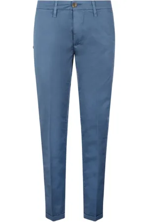 RE-HASH Broeken, Heren, Blauw, W34, Katoen, Clear Chino Broek