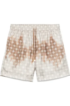 AMIRI Korte broeken, Heren, Veelkleurig, M, Gewassen Quad Bermuda`s met Elastische Taille
