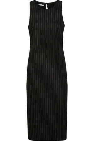 Patrizia Pepe Kleedjes, Dames, Zwart, M, Polyester, Elegante Zwarte Jurk voor Vrouwen