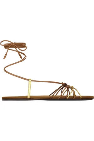 Saint Laurent Schoenen, Dames, Bruin, 41 EU, Elegante Zomer Sandalen voor Vrouwen