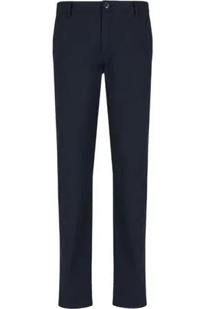 Armani Exchange Broeken, Heren, Blauw, W36, Blauwe Straight Leg Broek