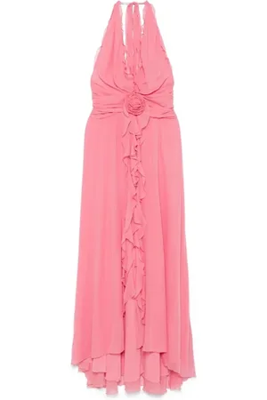 BLUMARINE Kleedjes, Dames, Roze, M, Lange Georg Jurk