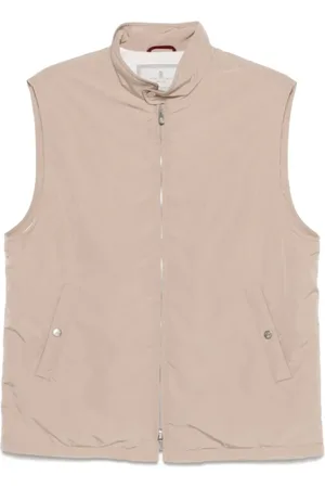 Brunello Cucinelli Jassen, Heren, , 2Xl, Polyester, Blush Mouwloos Gilet