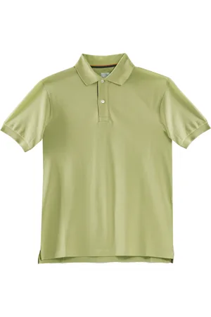Paul Smith Tops, Heren, Groen, S, Katoen, Groene Artist Stripe Polo Shirt