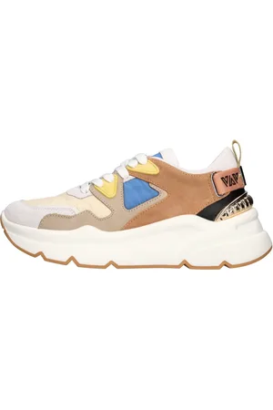 Emanuélle vee Schoenen, Dames, Veelkleurig, 39 EU, Leer, Sneakers Multi Colour