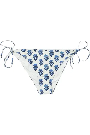 MC2 SAINT BARTH Badkleding, Dames, Wit, S, Witte Tie Side Bikini Bottoms