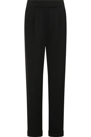 PESERICO SIGN Broeken, Dames, Zwart, L, Viscose broek met zakken en elastaan