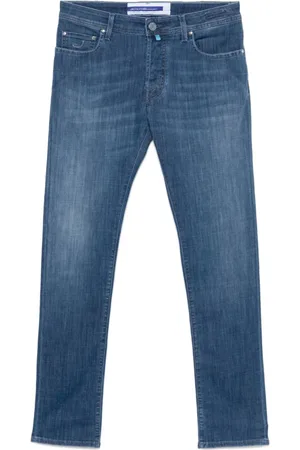 Jacob Cohen Jeans, Heren, Blauw, W38, Katoen, Blauwe Jeans voor Mannen