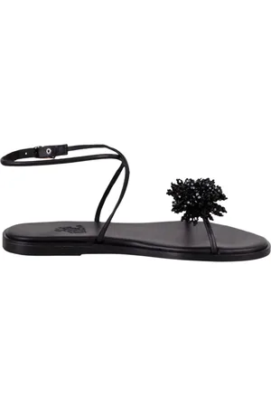 Ancient Greek Sandals Schoenen, Dames, Zwart, 36 EU, Leer, Emma Kralen Sandaal