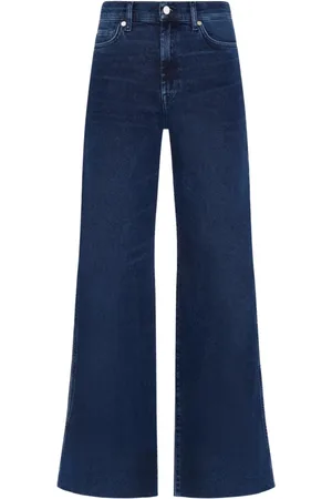7 for all Mankind Jeans, Dames, Blauw, W28, Denim, Wijde Jeans - Denim
