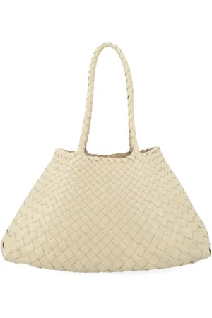Dragon Diffusion Tassen, Dames, , ONE Size, Leer, Handgeweven Parel Leren Tas Santa Croce