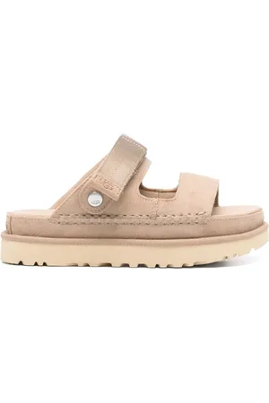 UGG Schoenen, Dames, , 40 EU, Katoen, Goldenstar Glide Sandalen in Zandbruin
