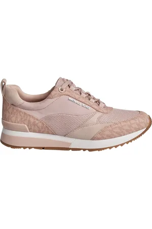 Michael Kors Schoenen, Dames, Roze, 38 EU, Leer, Mesh Allie Stride Sneakers