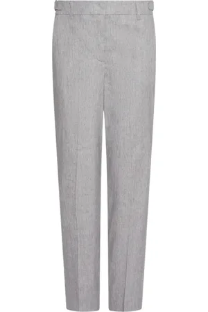 MARELLA Broeken, Dames, Grijs, XS, Katoen, Grijze Chino Broek