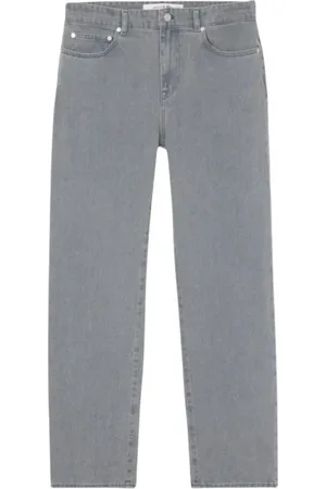 Lacoste Jeans, Heren, Grijs, W34, Katoen, Organische Katoen Straight Fit Denim Jeans