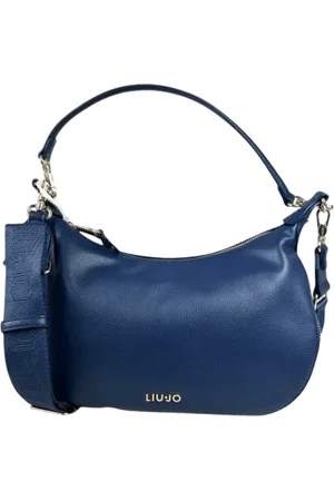 Liu Jo Tassen, Dames, Blauw, ONE Size, Blauwe hobo schoudertas met rits