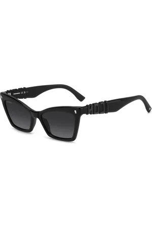 Dsquared2 Accessoires, Dames, Zwart, 55 MM, Iconische Zonnebril Zwart