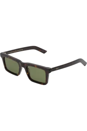 Retrosuperfuture Accessoires, unisex, Bruin, ONE Size, Leer, 1968 Havana Zonnebril
