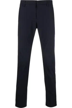 Dondup Broeken, Heren, Blauw, W32, Blauwe Stijlvolle Broek